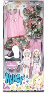 Nancy-Bow-Fashion-Set-Stylish Verde y Rosa. Precio 19.95 €